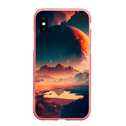 Чехол iPhone XS Max матовый Неизвестная планета, цвет: 3D-баблгам