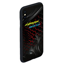 Чехол iPhone XS Max матовый Cyberpunk 2077 phantom liberty, цвет: 3D-черный — фото 2