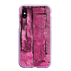 Чехол iPhone XS Max матовый Violet stones