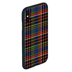 Чехол iPhone XS Max матовый Цветные квадраты Colored squares, цвет: 3D-черный — фото 2