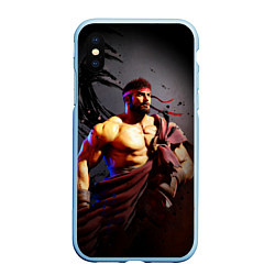 Чехол iPhone XS Max матовый Street Fighter: Ryu