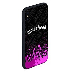 Чехол iPhone XS Max матовый Motorhead rock legends: символ сверху, цвет: 3D-черный — фото 2