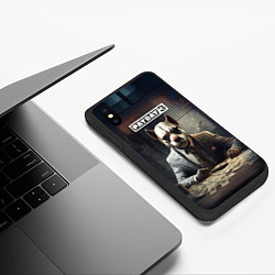Чехол iPhone XS Max матовый Bulldog payday 3, цвет: 3D-черный — фото 2