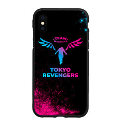 Чехол iPhone XS Max матовый Tokyo Revengers - neon gradient, цвет: 3D-черный