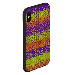 Чехол iPhone XS Max матовый Magic pixel, цвет: 3D-черный — фото 2