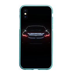 Чехол iPhone XS Max матовый BMW - red eyes