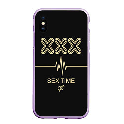 Чехол iPhone XS Max матовый Sex Time