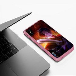 Чехол iPhone XS Max матовый Сюгэн Ямада Адский рай, цвет: 3D-малиновый — фото 2