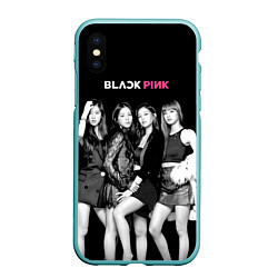 Чехол iPhone XS Max матовый Blackpink Beautiful girls, цвет: 3D-мятный