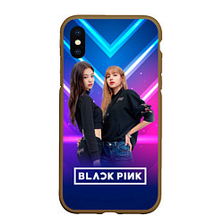 Чехол iPhone XS Max матовый Blackpink neon