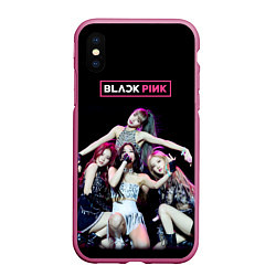 Чехол iPhone XS Max матовый Blackpink on stage