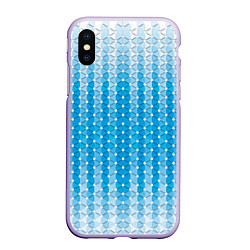 Чехол iPhone XS Max матовый Blue vibe, цвет: 3D-светло-сиреневый