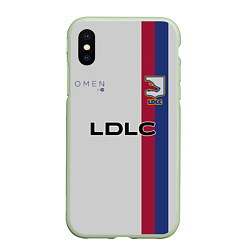 Чехол iPhone XS Max матовый LDLC OL форма, цвет: 3D-салатовый