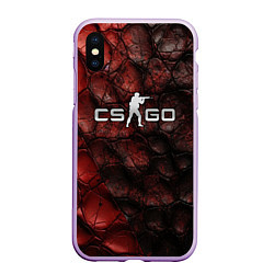 Чехол iPhone XS Max матовый CS GO dark texture