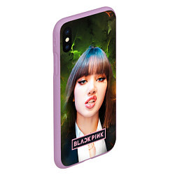 Чехол iPhone XS Max матовый Blackpink Lisa, цвет: 3D-сиреневый — фото 2