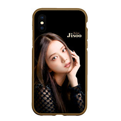 Чехол iPhone XS Max матовый Blackpink Cute Jisoo Kim, цвет: 3D-коричневый