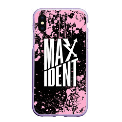 Чехол iPhone XS Max матовый Stray kids - pink maxident, цвет: 3D-светло-сиреневый