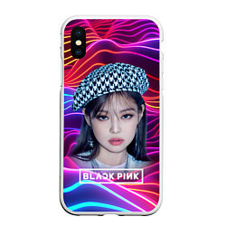 Чехол iPhone XS Max матовый Jennie neon