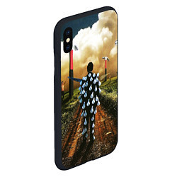 Чехол iPhone XS Max матовый Pink Floyd Tribute, цвет: 3D-черный — фото 2