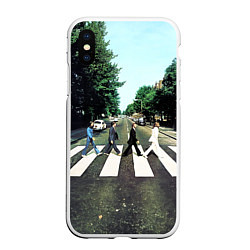Чехол iPhone XS Max матовый The Beatles альбом Abbey Road