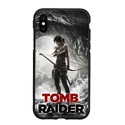 Чехол iPhone XS Max матовый Rise of the tomb rider, цвет: 3D-черный