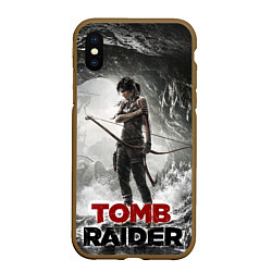 Чехол iPhone XS Max матовый Rise of the tomb rider