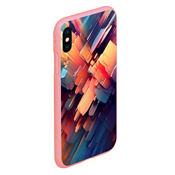 Чехол iPhone XS Max матовый Цветная абстракция каменных сланцев, цвет: 3D-баблгам — фото 2