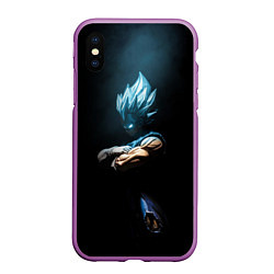 Чехол iPhone XS Max матовый Vegeta - Dragon ball