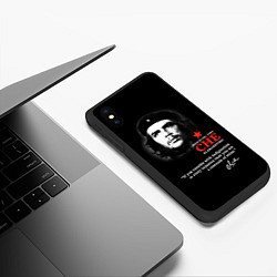Чехол iPhone XS Max матовый Che Guevara автограф, цвет: 3D-черный — фото 2