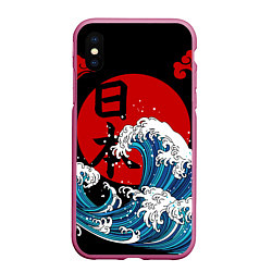 Чехол iPhone XS Max матовый Japan sea