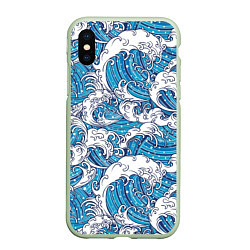 Чехол iPhone XS Max матовый Sea waves