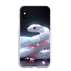 Чехол iPhone XS Max матовый Лунный змей