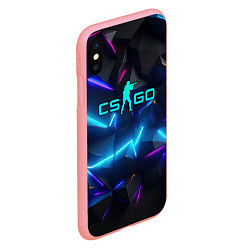 Чехол iPhone XS Max матовый CS GO neon style, цвет: 3D-баблгам — фото 2