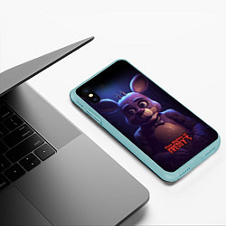 Чехол iPhone XS Max матовый Напуганный Бонни, цвет: 3D-мятный — фото 2