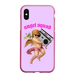 Чехол iPhone XS Max матовый Angel Squad