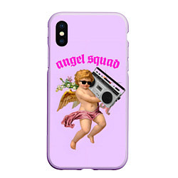 Чехол iPhone XS Max матовый Angel Squad