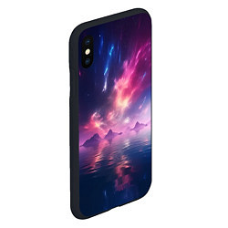 Чехол iPhone XS Max матовый Space and islands, цвет: 3D-черный — фото 2