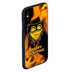 Чехол iPhone XS Max матовый Poppy Playtime - gold gradient, цвет: 3D-черный — фото 2