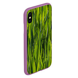 Чехол iPhone XS Max матовый Ландшафт зелень, цвет: 3D-фиолетовый — фото 2