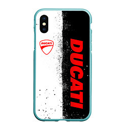 Чехол iPhone XS Max матовый Ducati - двоичный