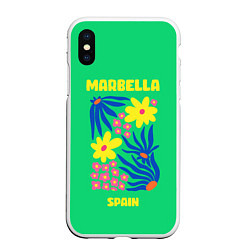 Чехол iPhone XS Max матовый Марбелья - Испания