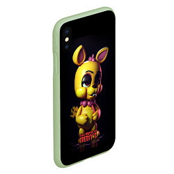 Чехол iPhone XS Max матовый Spring Bonnie, цвет: 3D-салатовый — фото 2