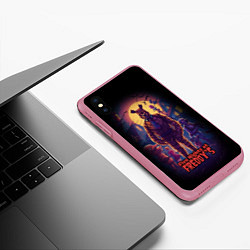 Чехол iPhone XS Max матовый Five Nights at Freddys horror, цвет: 3D-малиновый — фото 2