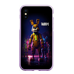 Чехол iPhone XS Max матовый Five Nights at Freddys horror