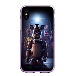 Чехол iPhone XS Max матовый Five Nights at Freddy