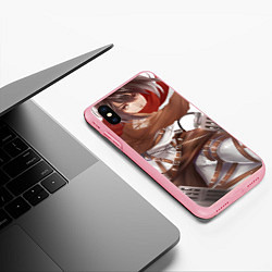 Чехол iPhone XS Max матовый Атака Титанов Mikasa Ackerman, цвет: 3D-баблгам — фото 2