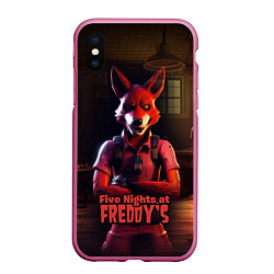 Чехол iPhone XS Max матовый Five Nights at Freddys Mangle