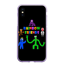 Чехол iPhone XS Max матовый Rainbow friends characters