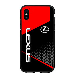 Чехол iPhone XS Max матовый Lexus - red sportwear