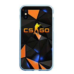 Чехол iPhone XS Max матовый CSGO orange style